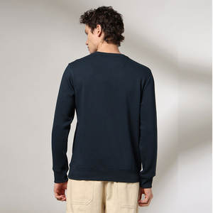 Sweat-shirts décontractés pour hommes grandes tailles, vêtements de rue personnalisés, motif uni en polyester et coton pour la saison hivernale - Product Image 2