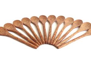 Coconut <b>spoons</b>, wooden <b>spoon</b>, vegan utensils, engraved <b>spoons</b>, wooden utensils, wooden utensil set, coconut <b>spoon</b>, vegan <b>spoon</b>, - Product Image 2