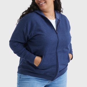 Sudadera con Capucha de Algodón 100% Tejida y Estampada para Mujer, Estilo Urbano, Ajuste Holgado, para Invierno y Entrenamiento, con Cremallera Personalizada, OEM ODM - Product Image 3