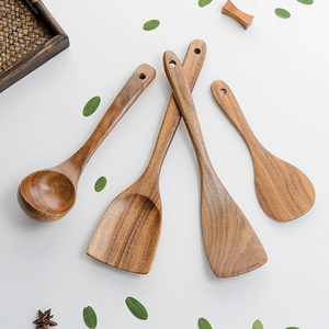 Cuchara de Madera Vietnamita para Mezclar y Servir Ensaladas, Utensilio de Cocina Hecho a Mano, Vajilla Natural - Product Image 4
