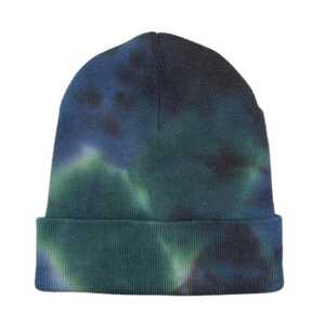 Dernières tendances en matière de bonnets à nœuds tie-dye, broderie personnalisée de haute qualité, logo en chenille, vêtements de plage unisexes - Product Image 1