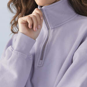 Sudadera con Capucha de Felpa 100% Algodón de Alta Calidad para Mujer, con Bolsillo, Diseño Moderno, Logotipo Personalizado, Corte Holgado - Product Image 1