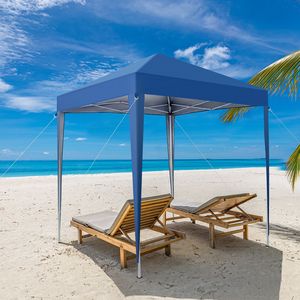 Tenda Pop-up Pratica Blu 2 X 2m, Impermeabile, Design Pieghevole ad Angolo Retto - Product Image 4
