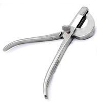 Émasculateur manuel Silver Frank 8'' en acier inoxydable allemand de haute qualité, double écraseur, seringues vétérinaires réutilisables pour chiens