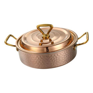 Vente directe : Casseroles classiques pour fondue, marmite à soupe en cuivre avec couvercle pour la maison et la restauration, marmites à soupe en aluminium - Product Image 1