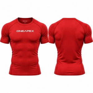 Men <b>Compression</b> T <b>Shirt</b> <b>Black</b> Short Sleeve Athletic Gym Training Sportswear Custom Logo Fitness Running Workout <b>Shirt</b> - Product Image 1