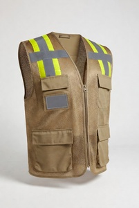 Chaleco de Seguridad Reflectante de Grado Profesional para Hombre, Chaleco de Trabajo con Múltiples Bolsillos para Exteriores - Product Image 3