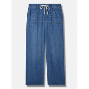 Nouveau pantalon cargo vintage en jean extensible taille élastique, couleur unie, grande taille, respirant, séchage rapide, été, écologique, haute qualité - Product Image 6
