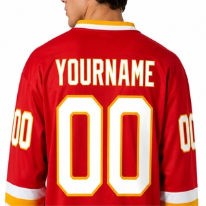 Jersey de Hockey sobre Hielo Personalizado de Manga Larga, Sublimación OEM, Diseño Impreso Personalizado, Tela Premium, Jersey Deportivo de Manga Larga con Ajuste Atlético - Product Image 6