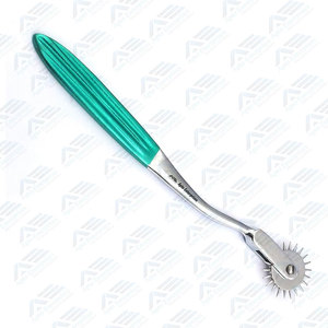 Instrument chirurgical pour tests neurologiques, roue de Wartenberg en acier inoxydable verte, qualité supérieure - Product Image 2