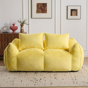Ultra Soft Fluffy Loveseat Bean Bag Sofa Giant Bean Bag Couch for Adults Oversized Chase Lounge Chair for Indoor Living Room - Product Image 2