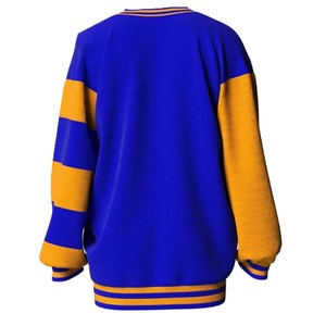 Suéter Cárdigan con Cuello en V, Bordado Acrílico, para Hermandades Universitarias, Manga Larga, Frente Abierto, Tejido Personalizado, Estilo Europeo, para Todas las Temporadas - Product Image 2