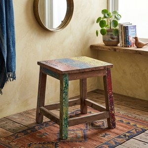 Modern Eco-Friendly <b>Square</b> Reclaimed Painted Solid <b>Wood</b> <b>Coffee</b> <b>Table</b> 41x41 Model TAB26 Living Room Furniture 1 Year Warranty - Product Image 1