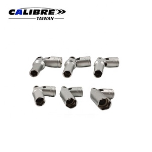 Juego de llaves de vaso flexibles cortas TAIWAN CALIBRE de 6 piezas, 3/8" Dr, 8-16mm, para bujías incandescentes - Product Image 3