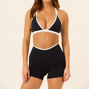 Ensemble 2 pièces respirant, antibactérien, séchage rapide, Spandex/Polyester, pour femme, taille haute, effet ventre plat, idéal pour la gym, la course, le cyclisme et le yoga - Product Image 6