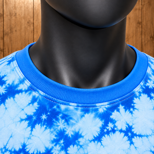 <b>Men</b> Casual Tee Crew Neck Tie Dye T-Shirt Custom Color Short Sleeve Relaxed Fit Regular Fit <b>Blue</b> Patterned Crew Neck Tee - Product Image 4