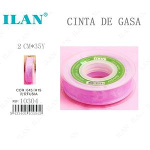 Nastro in chiffon ILAN 2 cm x 35 iarde viola chiaro per artigianato e decorazioni - Product Image 1