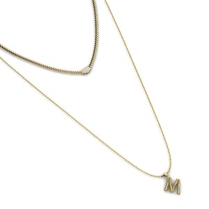 Collar con Colgante Letra M, Plata 925, Moissanita, Aleación de Zinc, Zirconia, Estilo Clásico, Unisex, Regalo de Joyería - Product Image 2