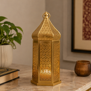 <b>Brass</b> <b>Lantern</b> Candle Holder Decorative Moroccan <b>Lantern</b> Hanging Candle Lamp Home Decor Wedding Table Centerpiece Gift - Product Image 3