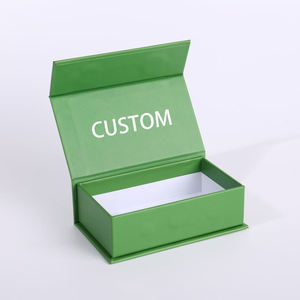 EcoRev Logo Custom <b>Magnetic</b> Lid Storage Green Rigid Boxes with Magnet Closure Gift Box Recycled <b>Materials</b> Paperboard - Product Image 2