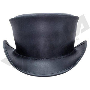 Fashion Horse Ranch Men's Riding High Quality Cowhide Handmade Vintage Cow Leather Cowboy <b>Hat</b> Genuine real Leather Cowboys <b>Hats</b> - Product Image 6
