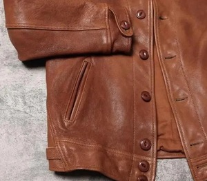 Mens Genuine <b>Sheepskin</b> Leather Fashion <b>Jacket</b> Premium Motorcycle Biker <b>Jacket</b> - Product Image 5