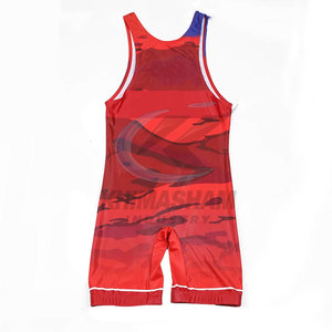 High Quality Custom Made Wrestling <b>Singlets</b> Spandex/Polyester Fabric Breathable Lightweight Quick Dry Professional Wear for <b>Men</b> - Product Image 2