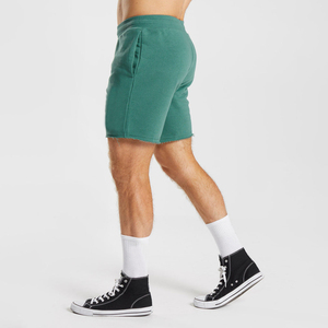Shorts de sport pour hommes personnalisés en gros, avec cordon de serrage, motif uni, en toile tricotée, pour la compétition et la mode - Product Image 5