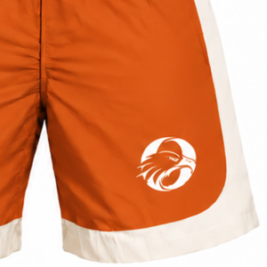 <b>Mens</b> Orange Neutral Nylon Quarter Zip <b>Hoodie</b> Shorts Set Two Tone Lightweight <b>Running</b> Gym Training Casual Athletic Outfit - Product Image 6