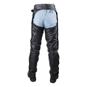 Samroz Sports - Pantalones de Cuero Personalizables para Hombre y Mujer, de Piel de Vacuno de Primera Calidad, Estilo Vaquero Occidental, Hechos a Mano - Negros - Product Image 4