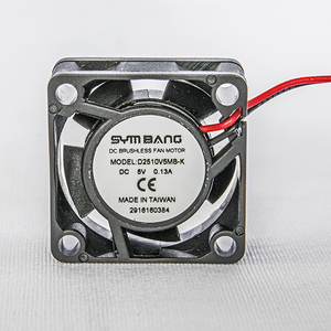 พัดลมขนาดเล็ก 3.3V 25*25*10 มม. ใบพัดพลาสติก อุปกรณ์อุตสาหกรรม รุ่น SYM BANG D2510-K - Product Image 2