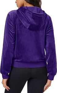 Sudaderas con Capucha Casuales de Invierno para Mujer, de Algodón y Felpa, Sólidas, Ecológicas, Ligeras, de Secado Rápido, Transpirables, de Manga Larga, Corte Regular - Product Image 2