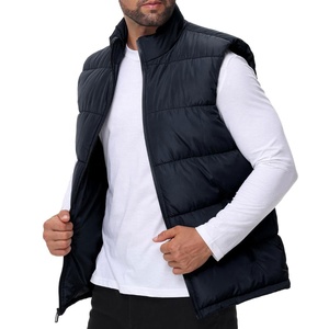 Ropa de invierno, chaleco acolchado de otoño, chaquetas acolchadas, ropa de hombre, chaleco acolchado impermeable de calle alta para hombre, logotipo personalizado - Product Image 3