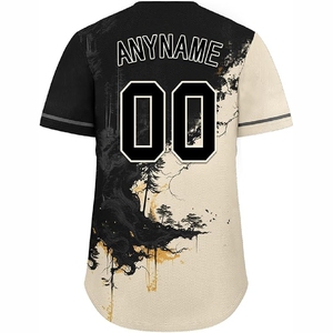 Maillots de baseball sublimés tendance avec panneaux en mesh respirant pour une performance optimale - Product Image 2