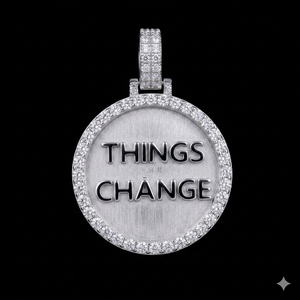 SHRAMAN DIAMOND Custom 925 Silver Iced Bling Letter Necklace Lab Grown Diamond Circle Disc Hip Hop Rapper Prom Parties Pendant - Product Image 4