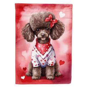 พุดเดิ้ลช็อคโกแลตหลากสีธงชาติในสวนวันวาเลนไทน์ของฉันสำหรับตกแต่งลานแบนเนอร์สำหรับงานศิลปะและเตียงดอกไม้ขนาดเล็ก - Product Image 1