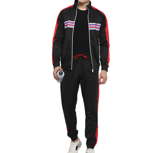 Survêtement en molleton tricoté pour homme, coupe classique, dégradé de bleu foncé, fermeture éclair sur le devant, style sportif, vêtement d'hiver à séchage rapide, long - Product Image 4