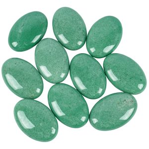 Pierre de palmier en aventurine verte naturelle, pierre précieuse de guérison, pierres de palmier polies, fournisseur en gros d'Inde - Product Image 1