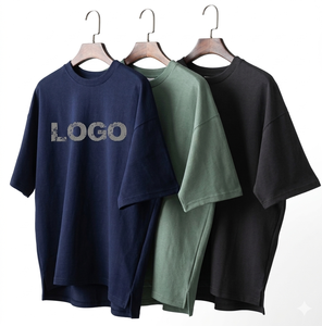 Camiseta de Algodón de Primera Calidad para Hombre, Tejido de Punto Suave, Transpirable, Ropa Casual de Moda, Estilo Urbano, Fabricante - Product Image 1