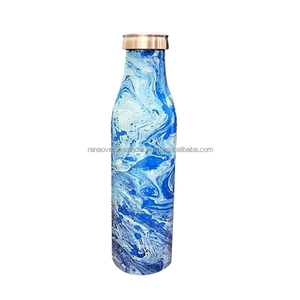 Botella de agua de cobre esmaltada de diseño clásico a prueba de fugas, recipiente de cobre puro Ayurvédico 100% a un precio asequible de proveedor de confianza - Product Image 2