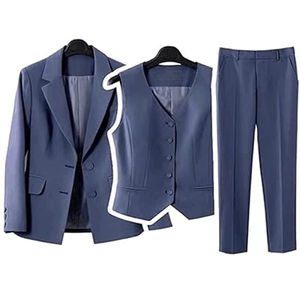 Chaqueta de Traje de Cuero Casual para Mujer, de 2 Botones, Manga Larga, Impermeable, con Estampado - Product Image 2