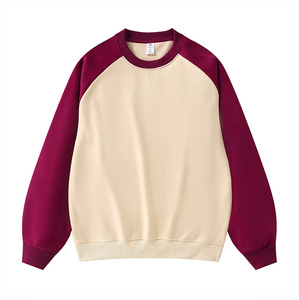 เสื้อสเวตเชิ้ตคอกลมแขนราแกลนแบบยูนิเซ็กซ์ สีพื้น ผ้าถัก สวมใส่สบายๆ สำหรับฤดูใบไม้ร่วง ทรงปกติ - Product Image 1