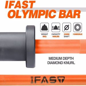 Bilancieri in Ferro Solido da 4 Piedi per Sollevamento Pesi, Stile Olimpico - Product Image 6