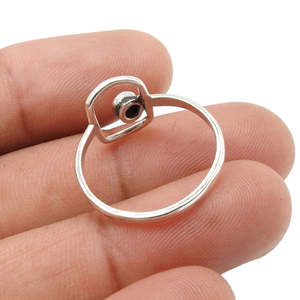 Anillo de Piedra Preciosa de Ónix Verde de Diseño Elegante, Diseño Simple, Precio al por Mayor, Joyería Bohemia Hecha a Mano con Plata de Ley 925 Sólida - Product Image 4