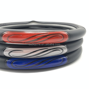 Housse <span class=keywords><strong>de</strong></span> <span class=keywords><strong>volant</strong></span> en PVC <span class=keywords><strong>de</strong></span> luxe à 3 branches Tersline, fabrication directe d'usine chinoise, ajustement universel, nouveaux accessoires automobiles au meilleur prix - Product Image 3