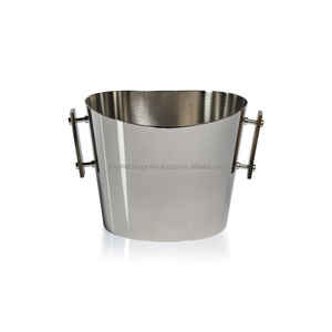 Gran oferta, Enfriador de vino para Bar, excelente mango de cubo de hielo plateado, logotipo personalizado, cerveza decorativa de acero, whisky, cóctel, botella para fiesta - Product Image 6