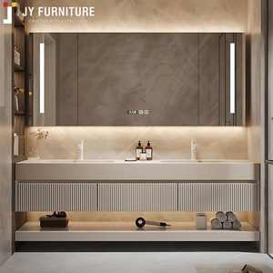 Mueble de Baño Moderno Independiente de Lujo Personalizado de JY Project Vietnam con Lavabo, Diseño Elegante con Acabado en Melamina - Product Image 3