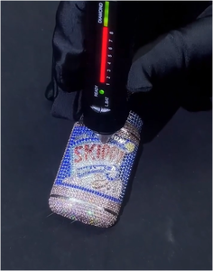 Pendentif personnalisé Rapper en argent sterling 925 avec moissanite, chaîne cubaine, plusieurs couleurs, pendentif de luxe Hip Hop - Product Image 2