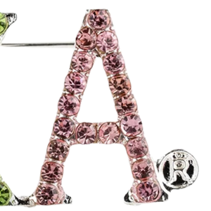 Small Greek Letter Lapel Pin Pink Green Gold Metal Sorority Inspired Brooch Decorative Badge for Women Suit Shirt <b>Scarf</b> <b>Hat</b> - Product Image 4
