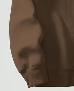 Sudadera de Invierno para Hombre, Cuello Redondo, Forrada, Transpirable, 320g, Corte Regular, Algodón/Poliéster - Product Image 3